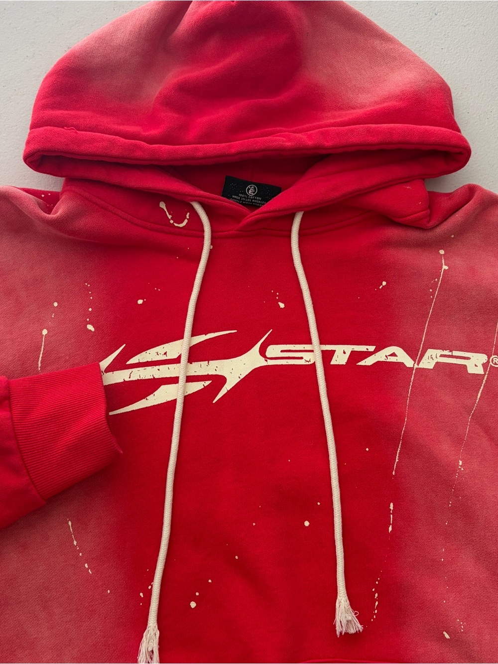 Hellstar HStar Flame Circle Star 100% Cotton Hoodie